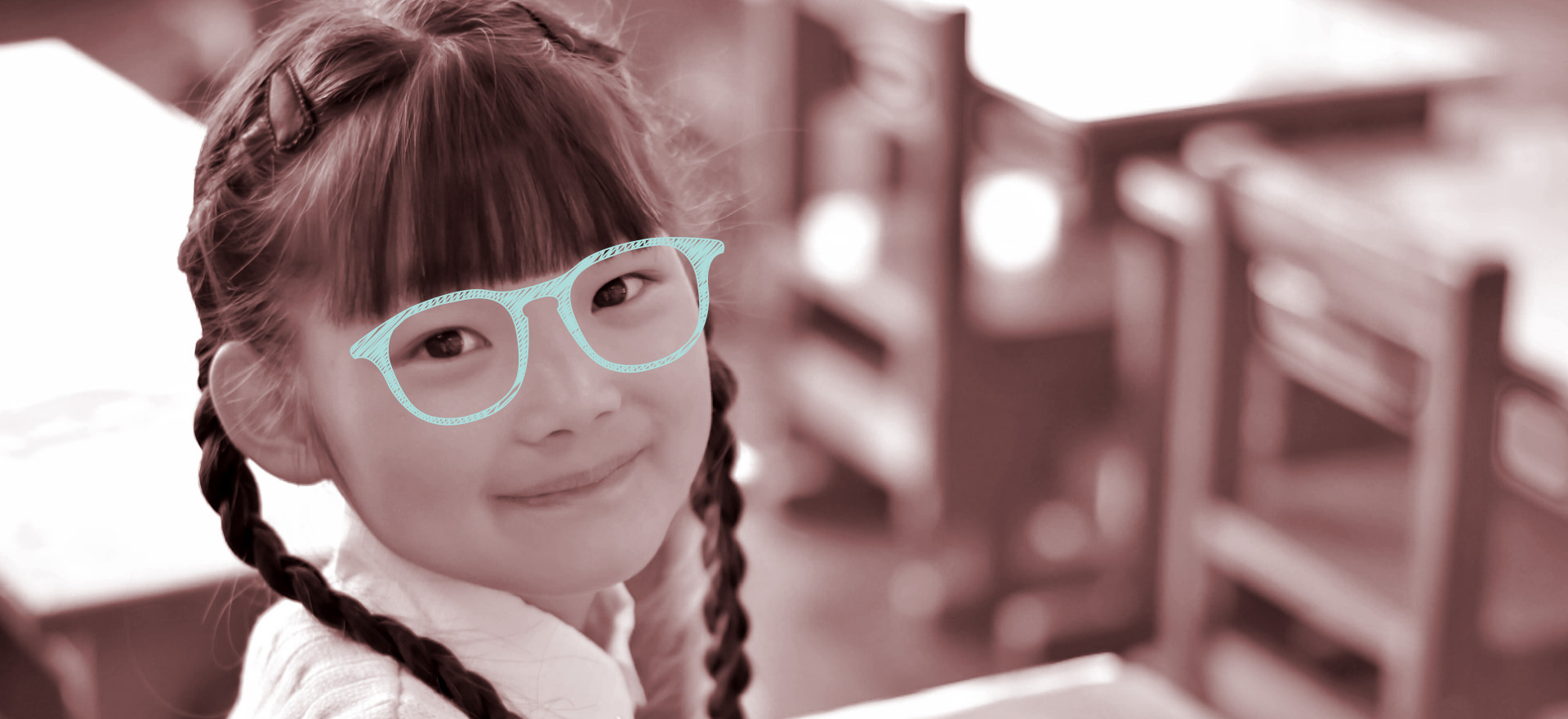 女の子のメガネイメージ